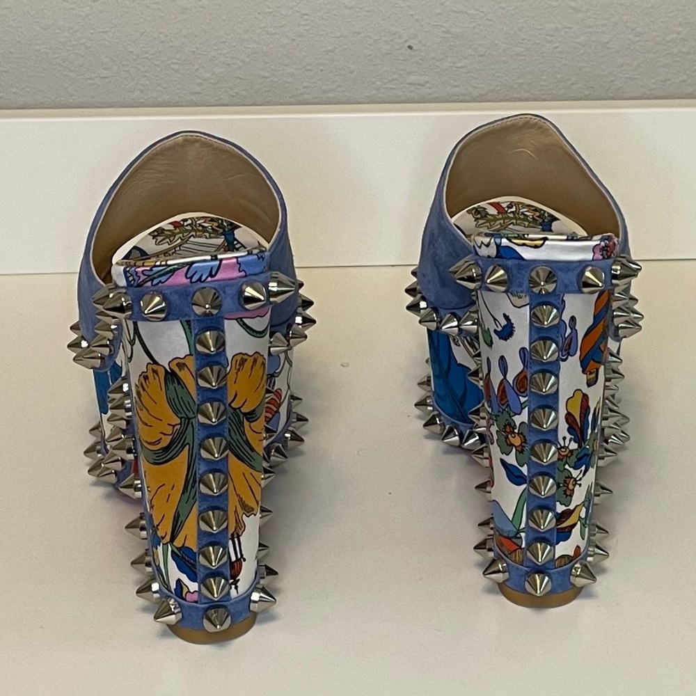 RARE! Christian Louboutin Massivatac 160 Spike Accents Mules 40 10 w/dustbag - Picture 4 of 10
